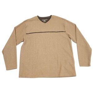 Faded Glory Y2K Long Sleeve Shirt Tan Size Large